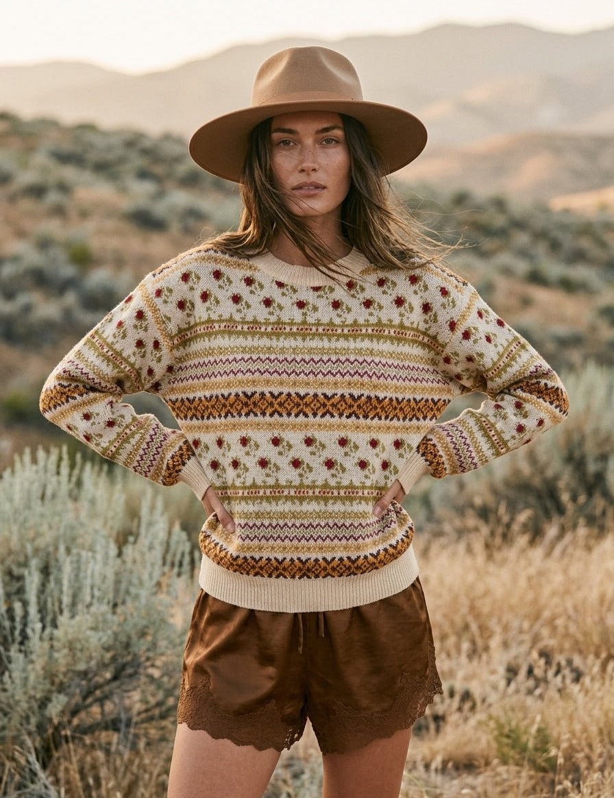 Nordic Garden Fair Isle Sweater - Westly