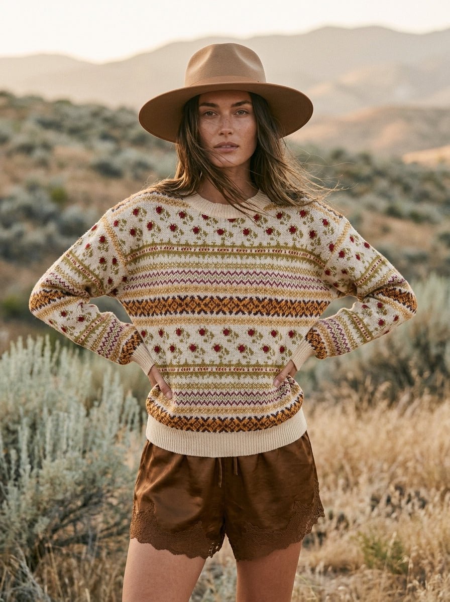Nordic Garden Fair Isle Sweater - Westly