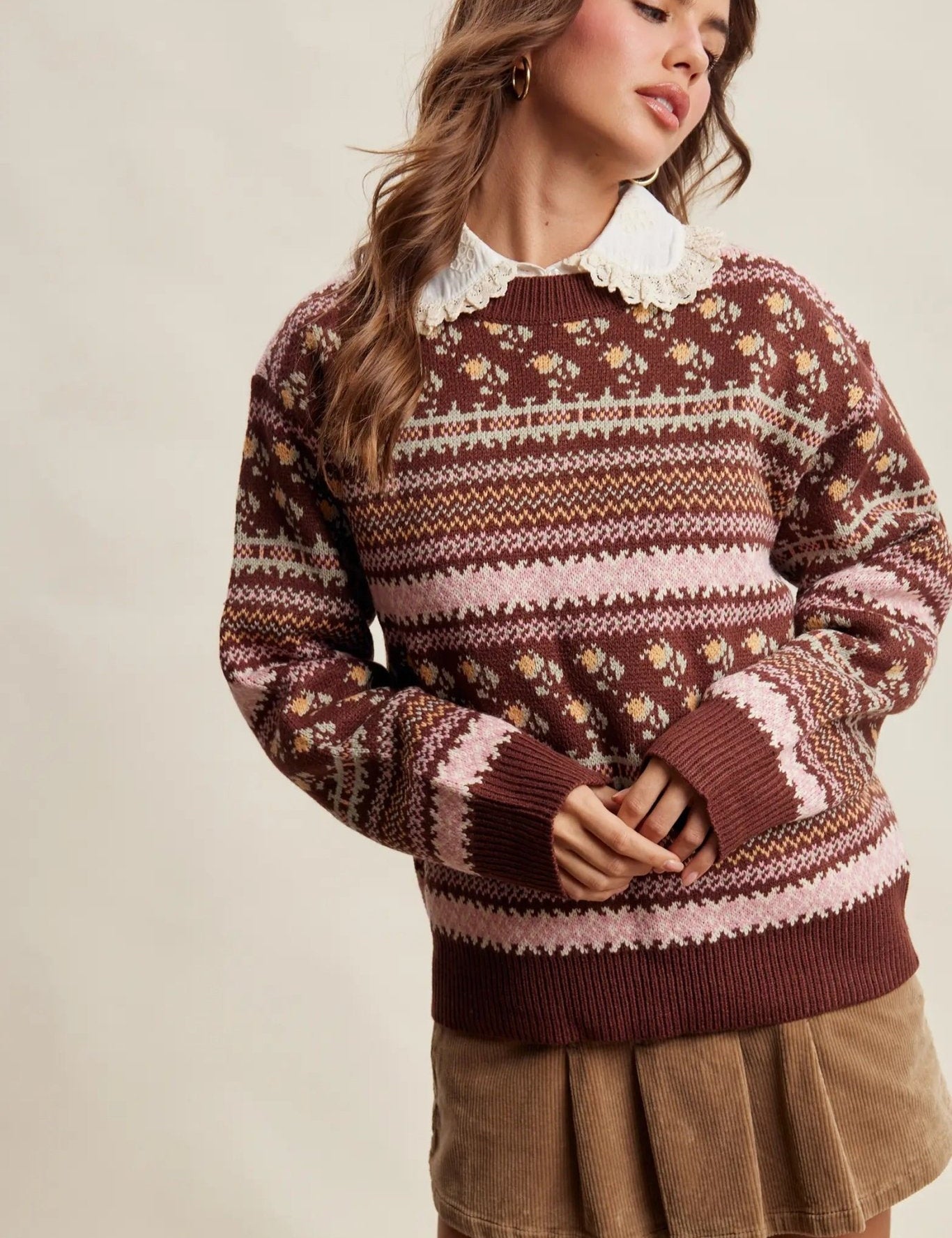 Nordic Garden Fair Isle Sweater - Westly