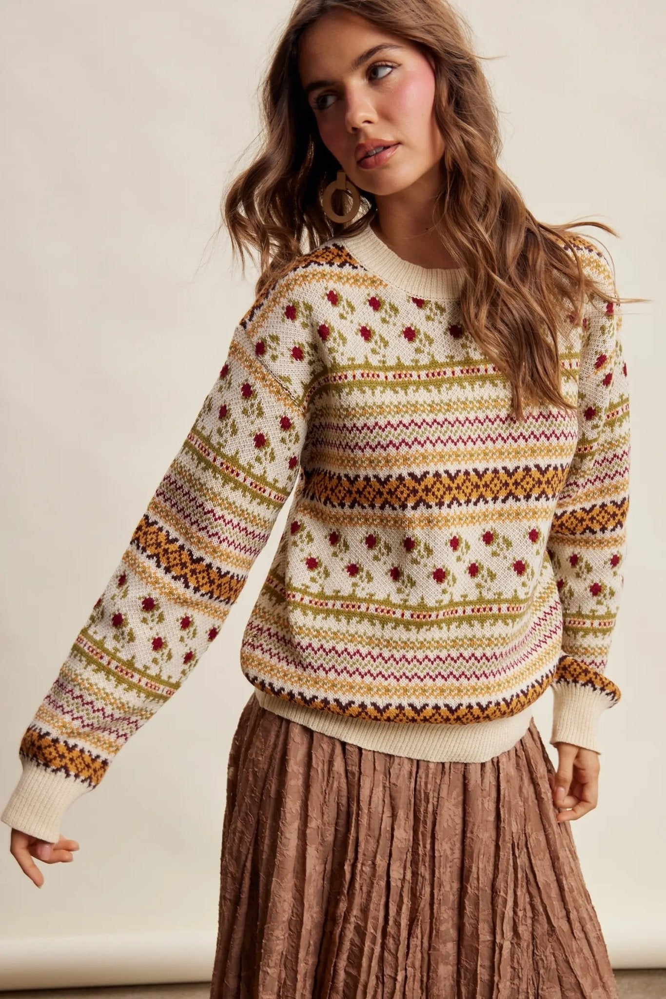 Nordic Garden Fair Isle Sweater - Westly