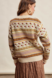 Nordic Garden Fair Isle Sweater - Westly