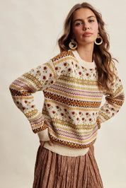 Nordic Garden Fair Isle Sweater - Westly