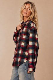 North Country Oversized Plaid Flannel Shirt - Westly