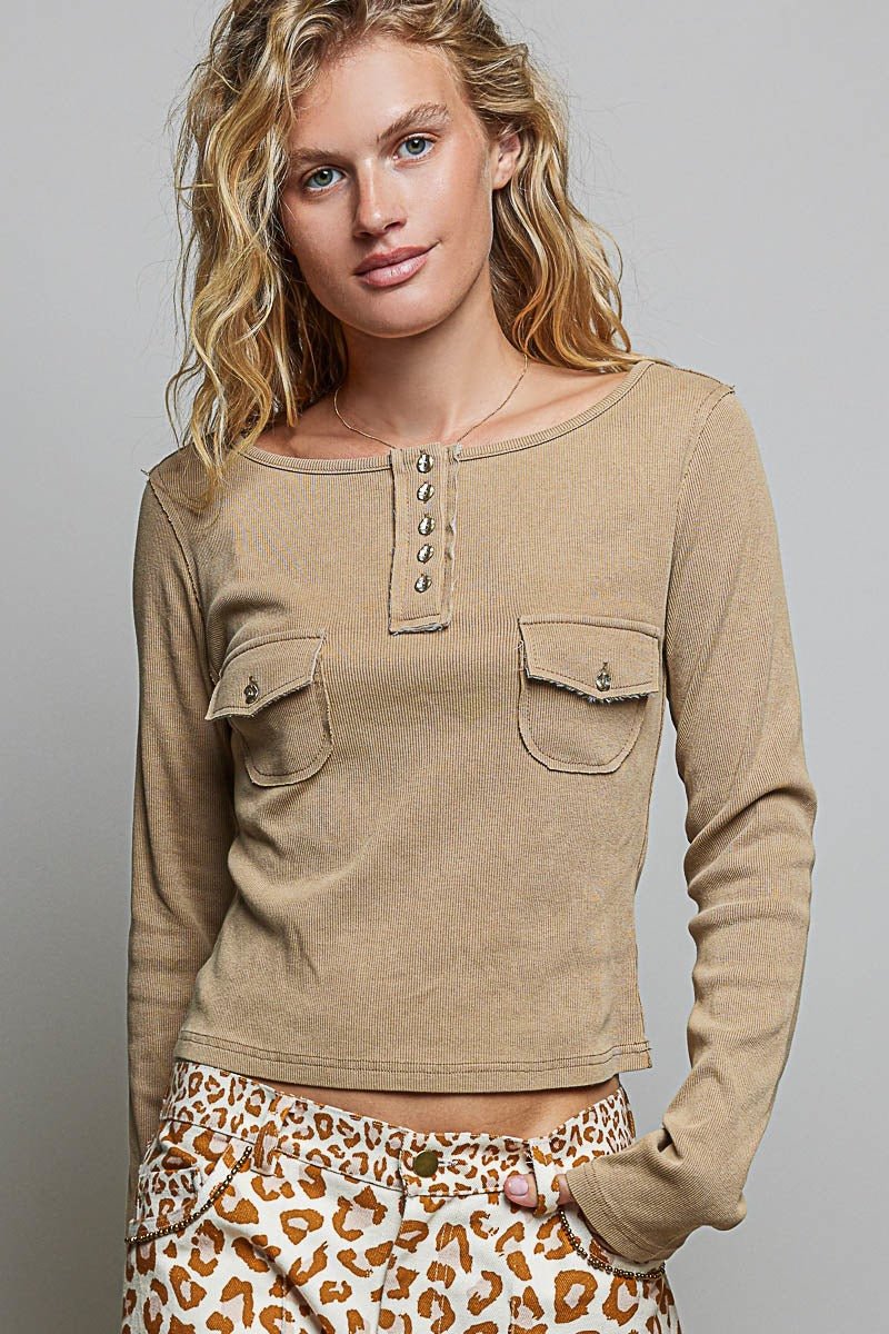 Not-So-Basic Scoopneck Henley - Westly