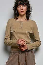 Not-So-Basic Scoopneck Henley - Westly