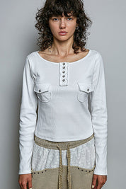 Not-So-Basic Scoopneck Henley - Westly