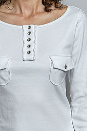 Not-So-Basic Scoopneck Henley - Westly