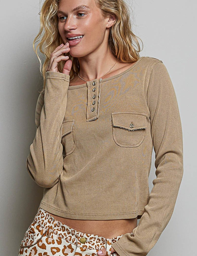 Not-So-Basic Scoopneck Henley - Westly