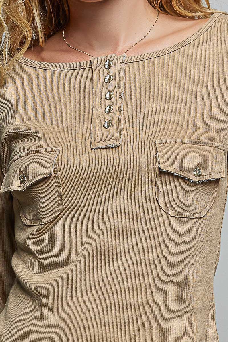 Not-So-Basic Scoopneck Henley - Westly
