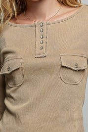 Not-So-Basic Scoopneck Henley - Westly