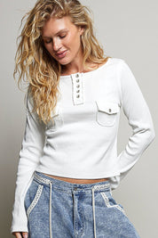 Not-So-Basic Scoopneck Henley - Westly
