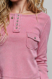 Not-So-Basic Scoopneck Henley - Westly