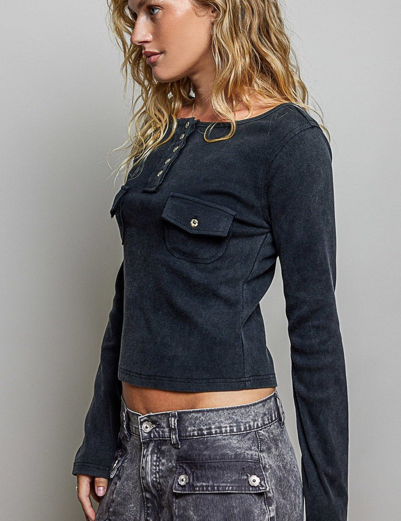 Not-So-Basic Scoopneck Henley - Westly