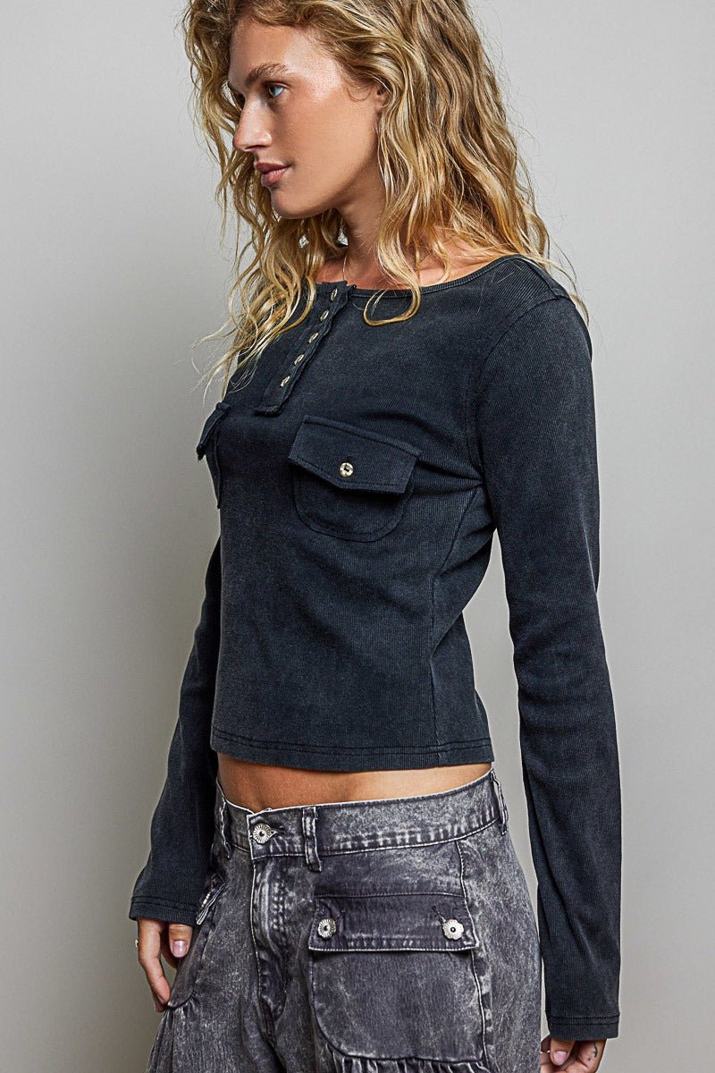 Not-So-Basic Scoopneck Henley - Westly