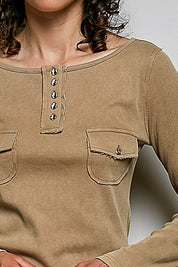 Not-So-Basic Scoopneck Henley - Westly