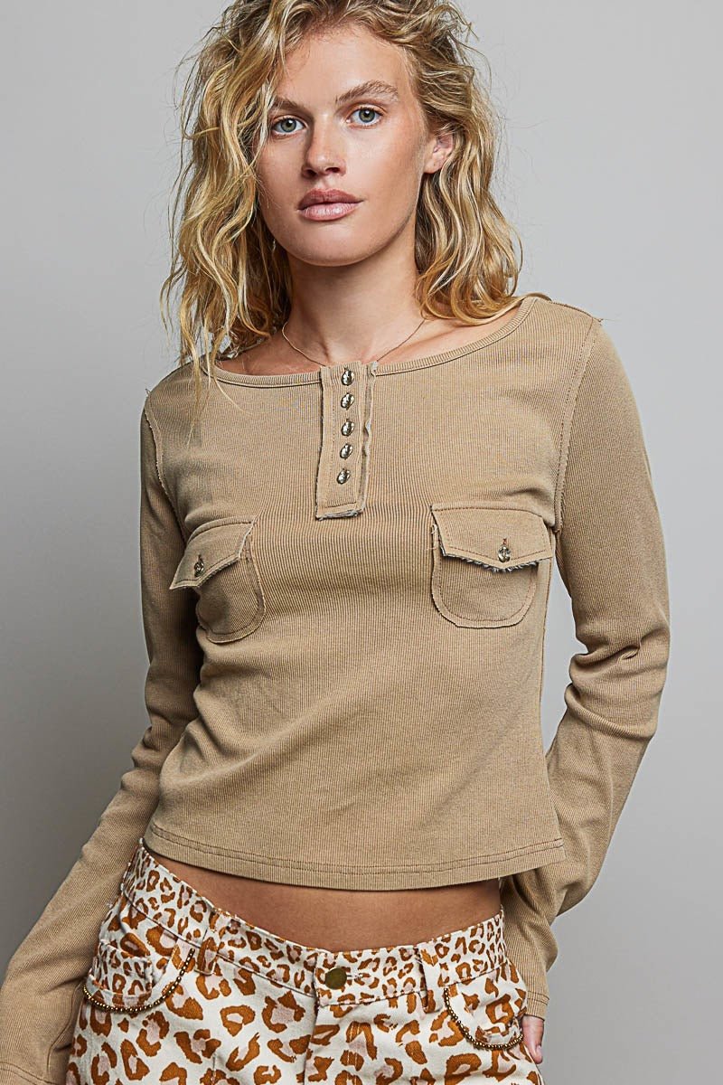 Not-So-Basic Scoopneck Henley - Westly