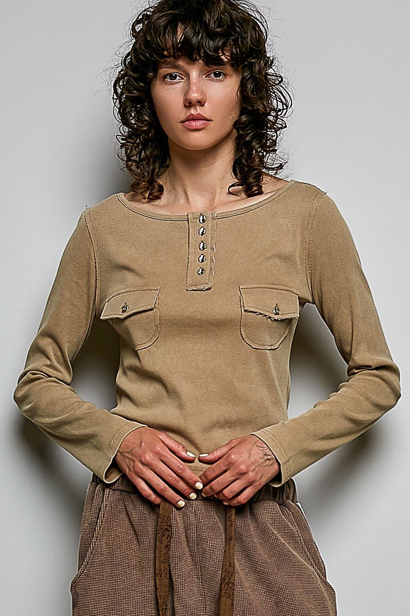 Not-So-Basic Scoopneck Henley - Westly