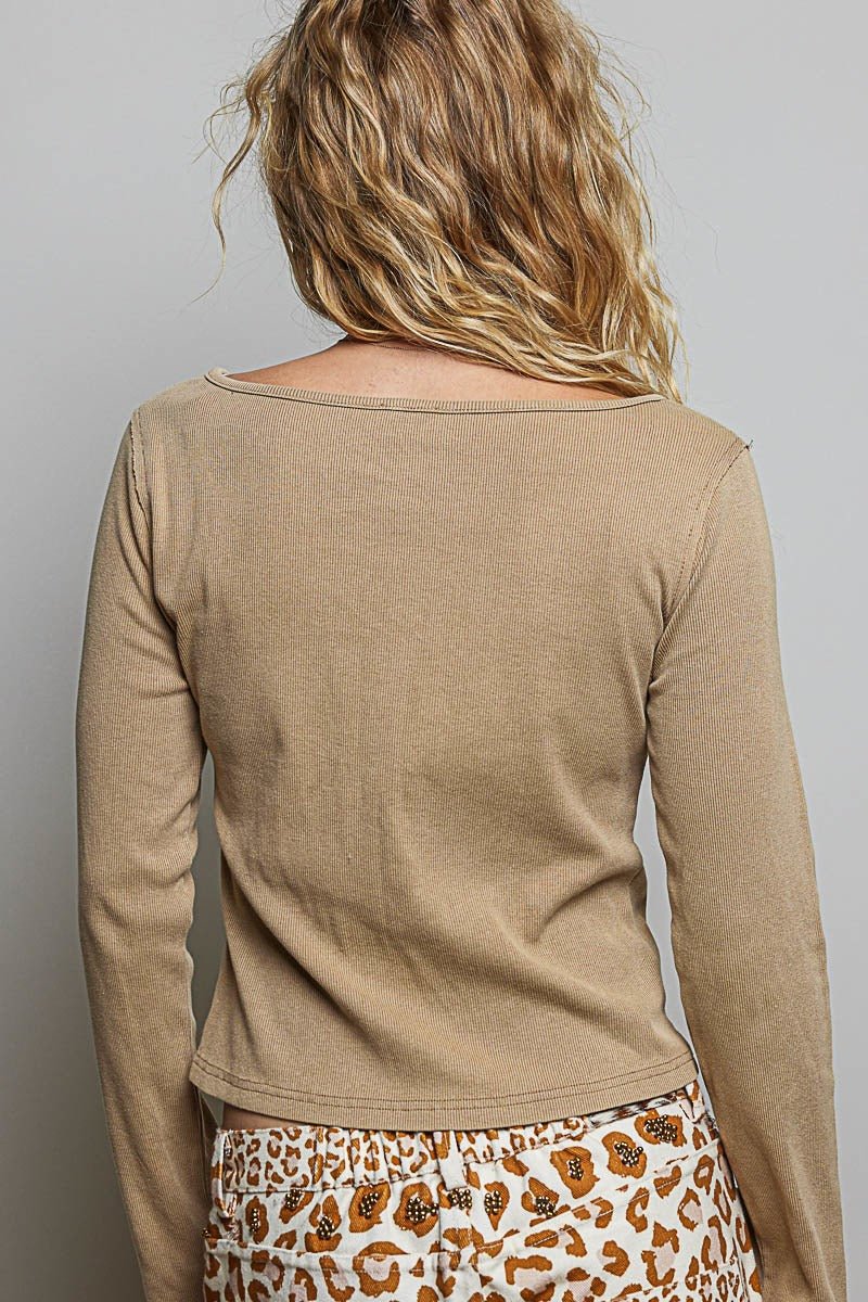 Not-So-Basic Scoopneck Henley - Westly