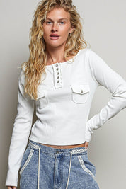 Not-So-Basic Scoopneck Henley - Westly