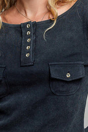 Not-So-Basic Scoopneck Henley - Westly