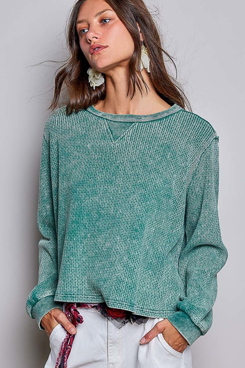 Nothing Serious Cut-And-Sew Vintage Washed Top - Westly