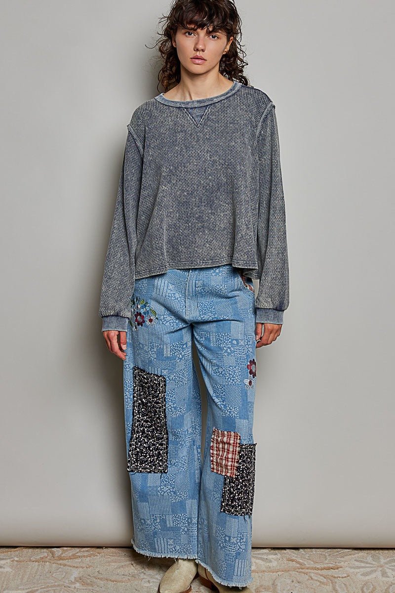 Nothing Serious Cut-And-Sew Vintage Washed Top - Westly