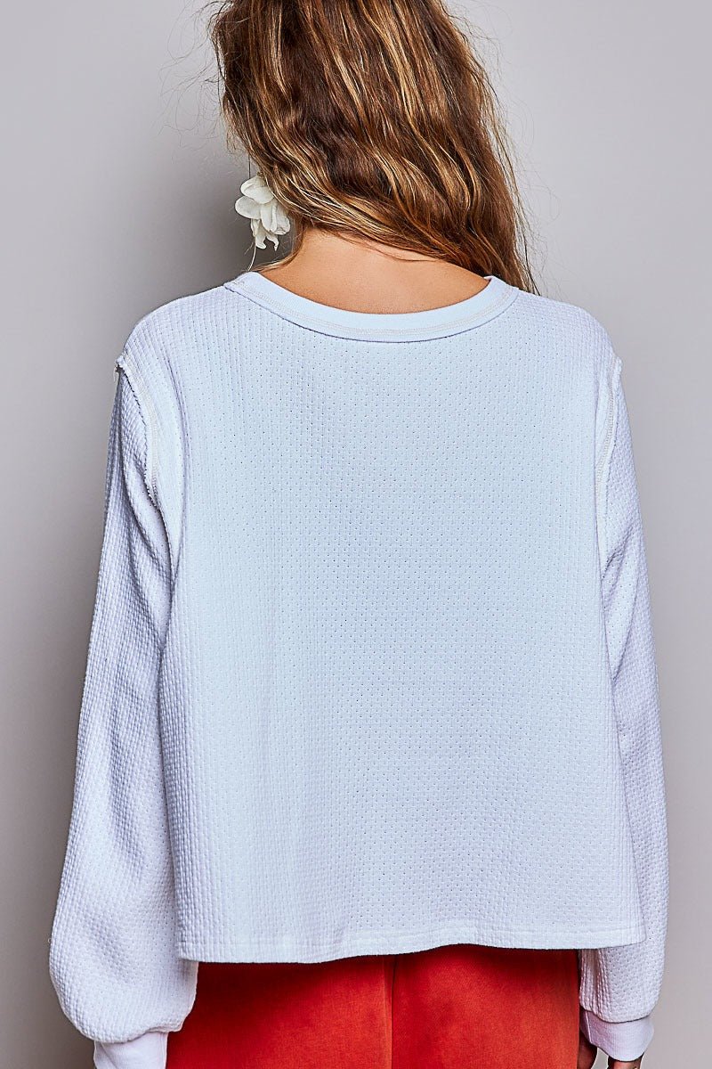 Nothing Serious Cut-And-Sew Vintage Washed Top - Westly