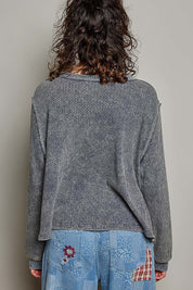 Nothing Serious Cut-And-Sew Vintage Washed Top - Westly