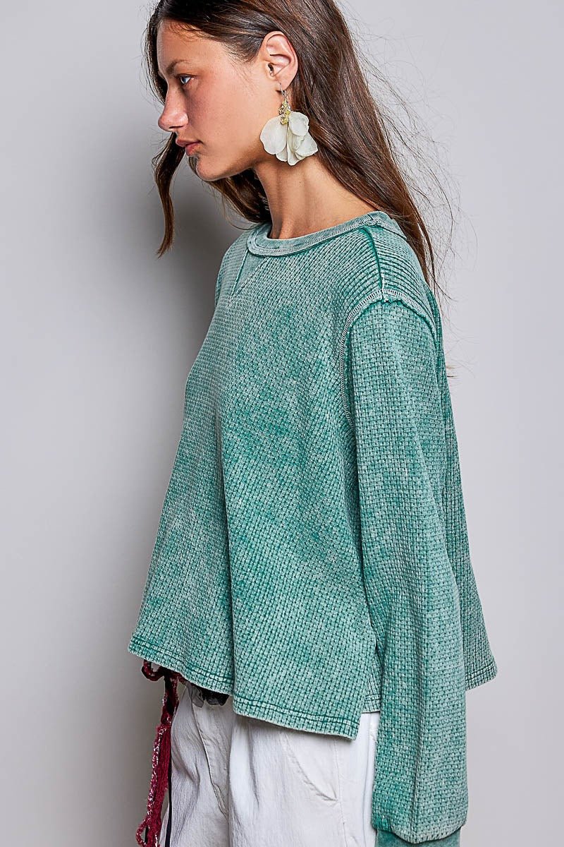 Nothing Serious Cut-And-Sew Vintage Washed Top - Westly