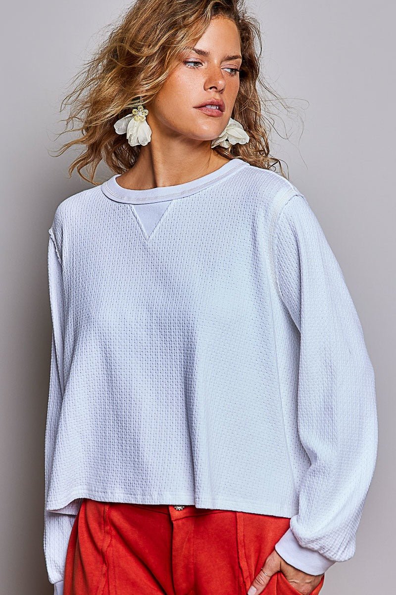 Nothing Serious Cut-And-Sew Vintage Washed Top - Westly