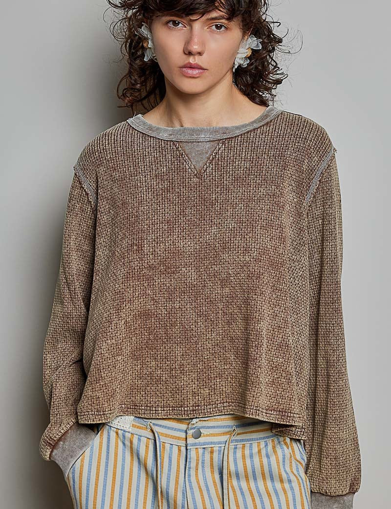 Nothing Serious Cut-And-Sew Vintage Washed Top - Westly