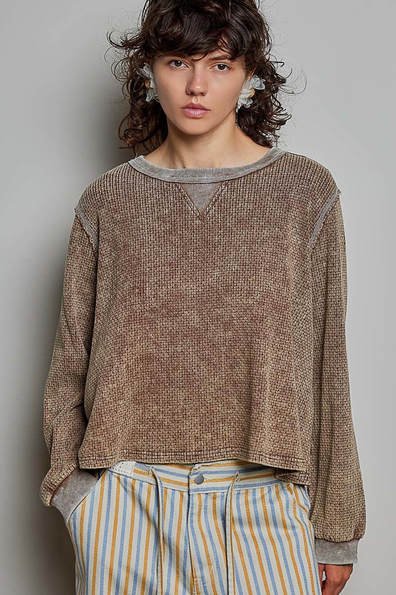 Nothing Serious Cut-And-Sew Vintage Washed Top - Westly