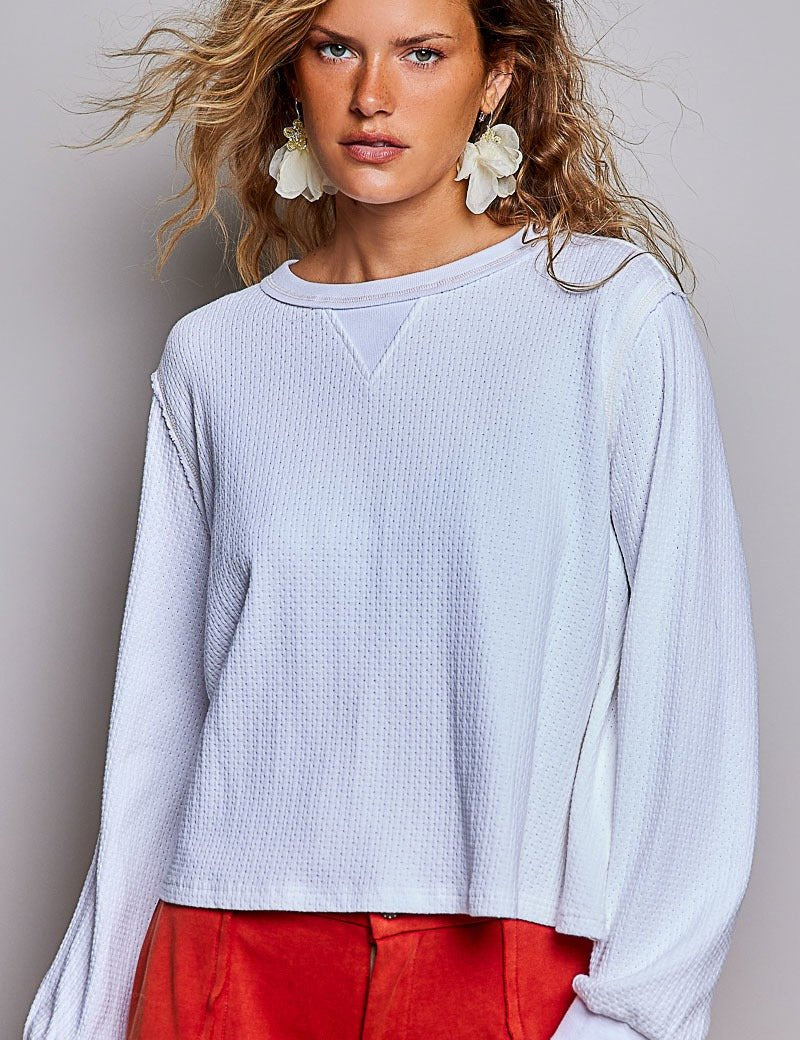 Nothing Serious Cut-And-Sew Vintage Washed Top - Westly