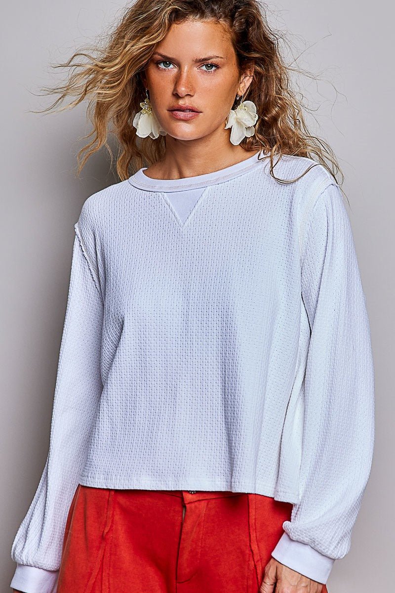 Nothing Serious Cut-And-Sew Vintage Washed Top - Westly