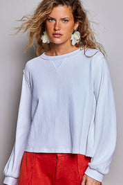 Nothing Serious Cut-And-Sew Vintage Washed Top - Westly