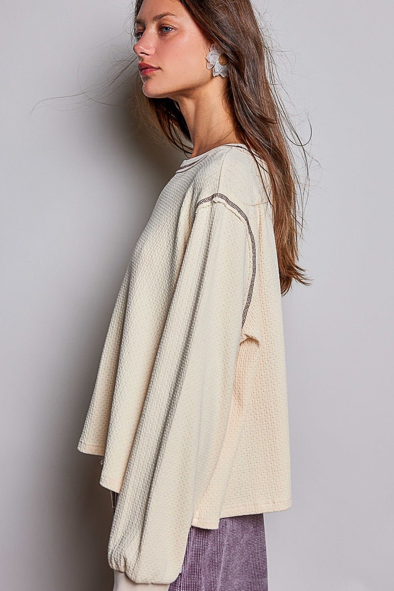 Nothing Serious Cut-And-Sew Vintage Washed Top - Westly