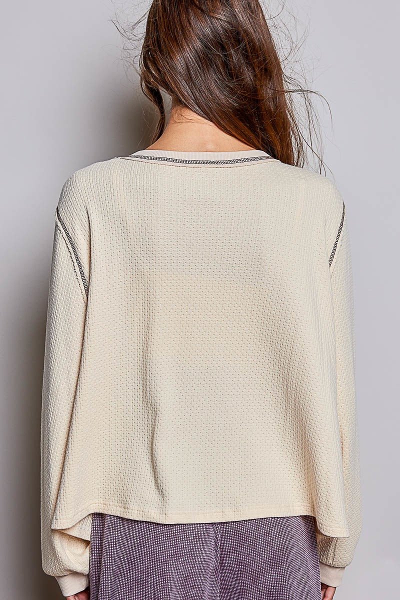 Nothing Serious Cut-And-Sew Vintage Washed Top - Westly
