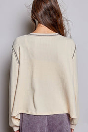Nothing Serious Cut-And-Sew Vintage Washed Top - Westly