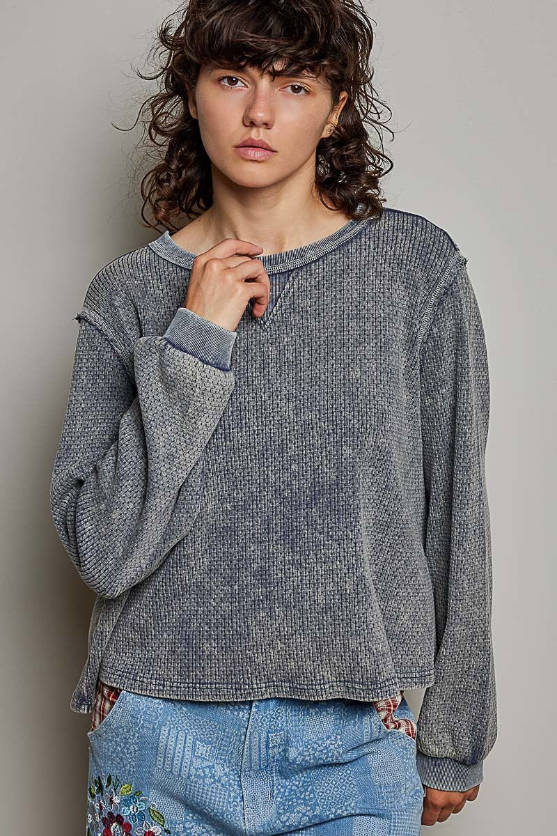 Nothing Serious Cut-And-Sew Vintage Washed Top - Westly
