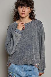 Nothing Serious Cut-And-Sew Vintage Washed Top - Westly