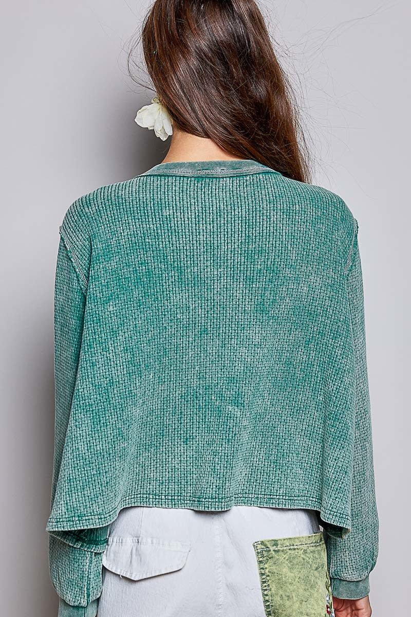 Nothing Serious Cut-And-Sew Vintage Washed Top - Westly