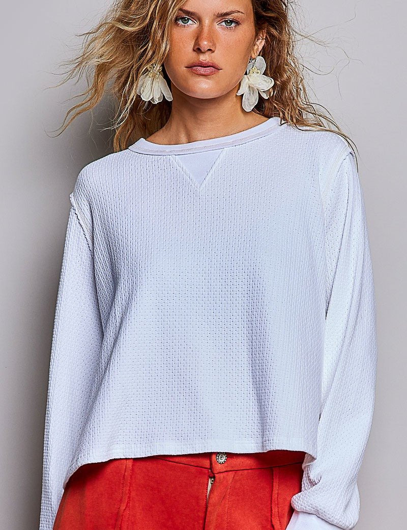 Nothing Serious Cut-And-Sew Vintage Washed Top - Westly