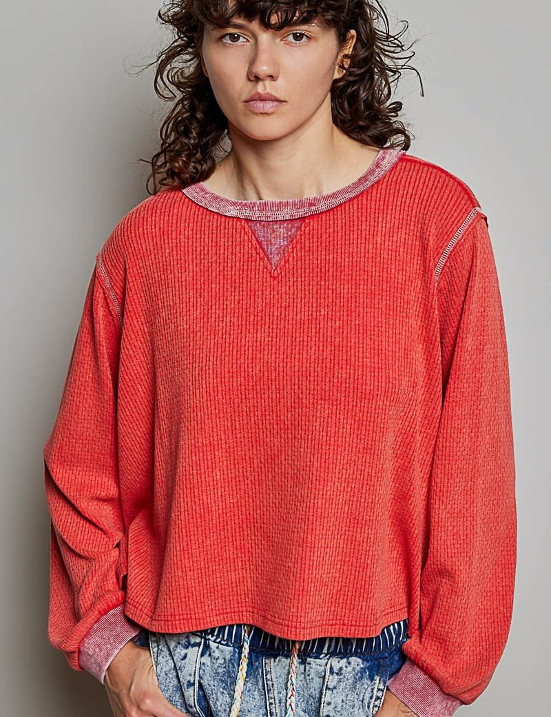 Nothing Serious Cut-And-Sew Vintage Washed Top - Westly