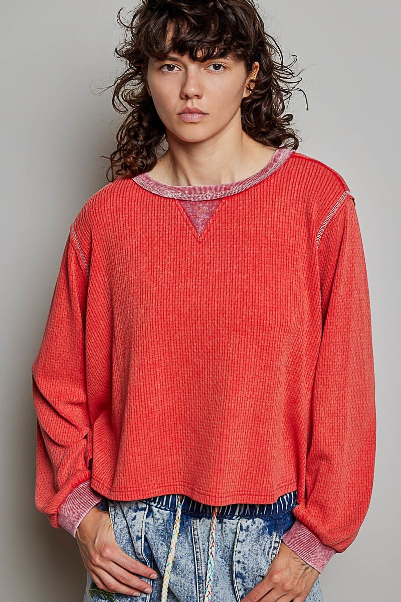 Nothing Serious Cut-And-Sew Vintage Washed Top - Westly