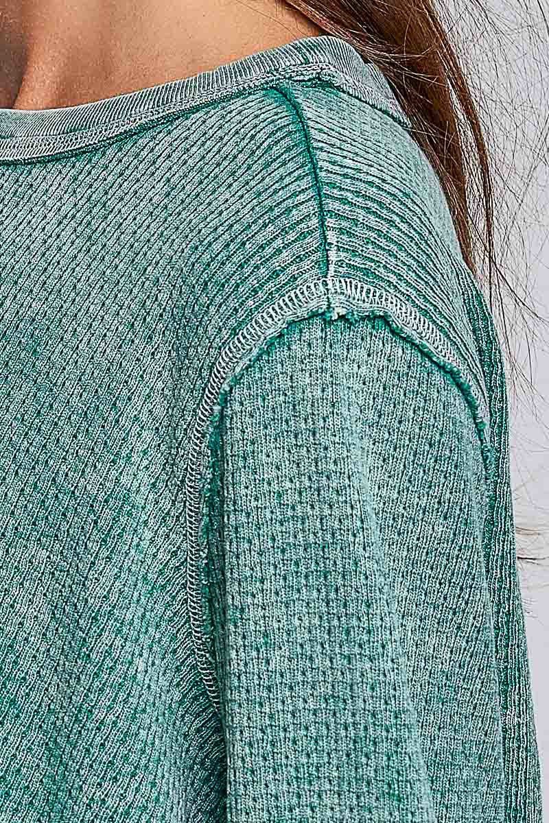 Nothing Serious Cut-And-Sew Vintage Washed Top - Westly