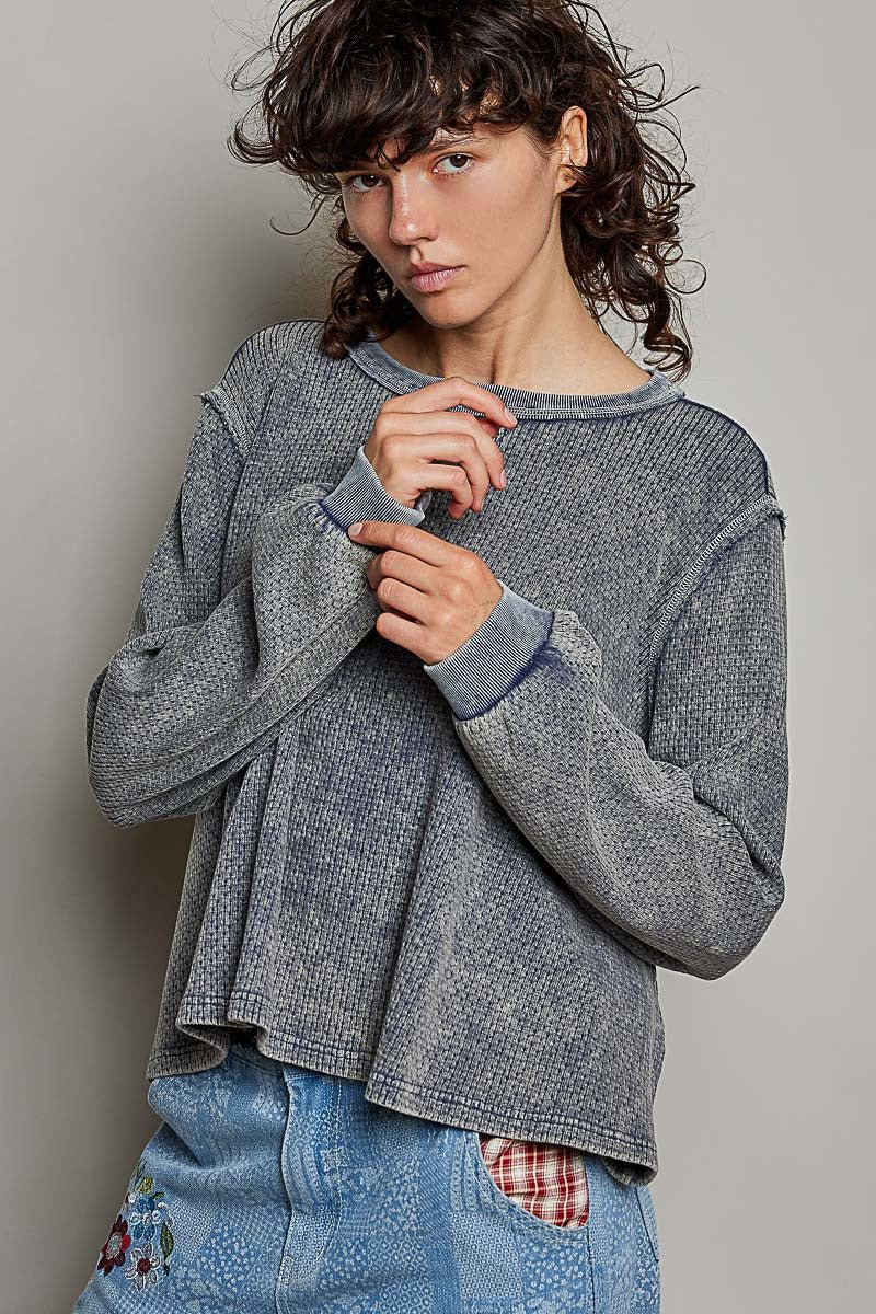 Nothing Serious Cut-And-Sew Vintage Washed Top - Westly