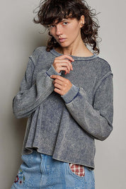 Nothing Serious Cut-And-Sew Vintage Washed Top - Westly