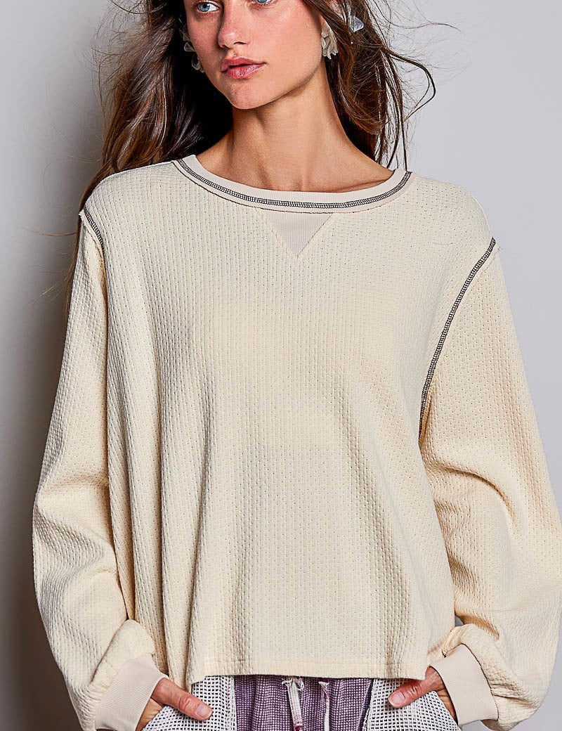 Nothing Serious Cut-And-Sew Vintage Washed Top - Westly