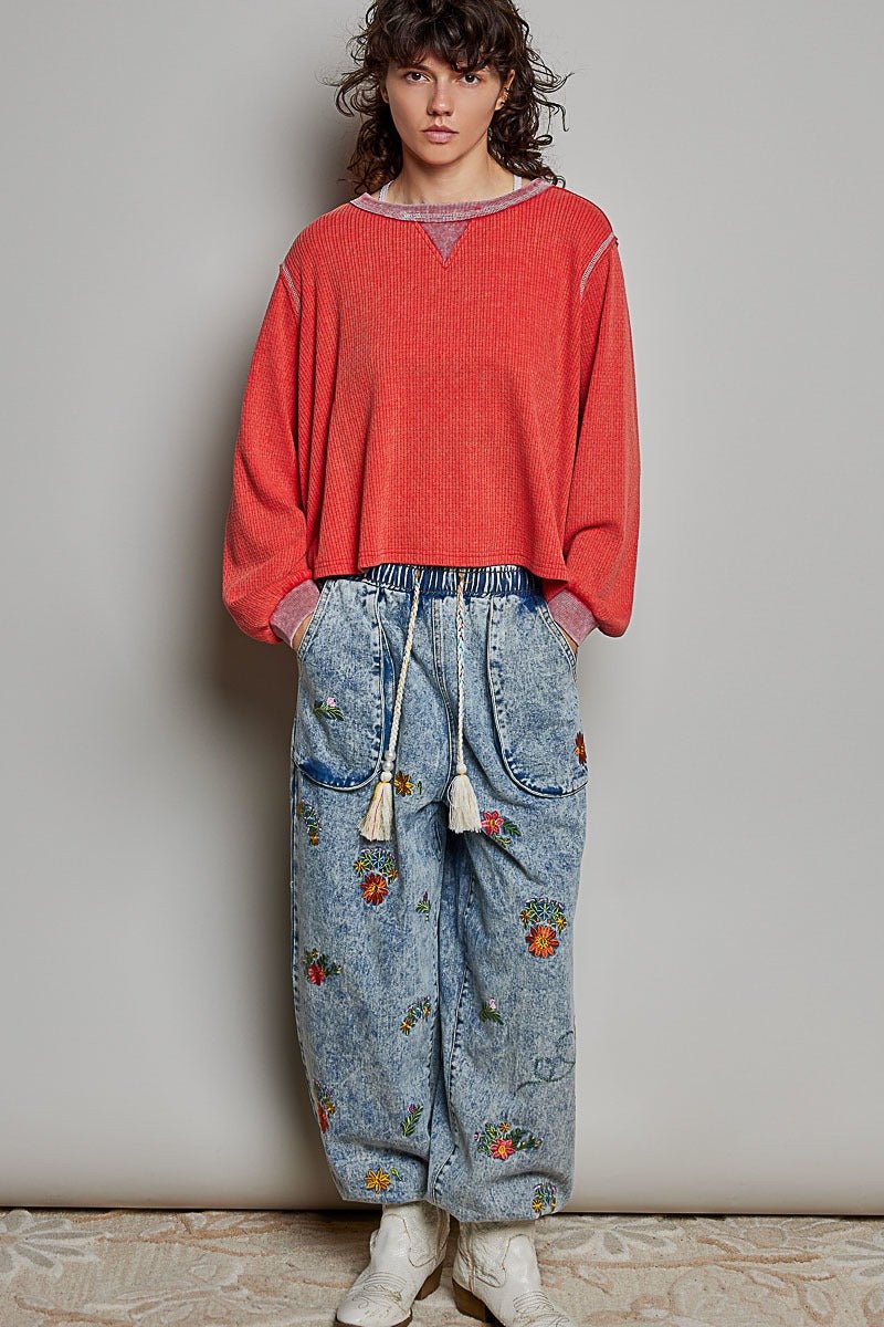 Nothing Serious Cut-And-Sew Vintage Washed Top - Westly