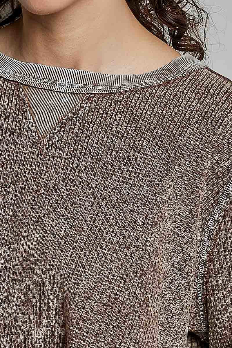 Nothing Serious Cut-And-Sew Vintage Washed Top - Westly